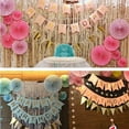 thumbnail image 4 of 6 Pcs/set Paper Folding Fan Party Home fan folding Party Decoration Single Layer DIY Foldable Flower Fan, 4 of 5