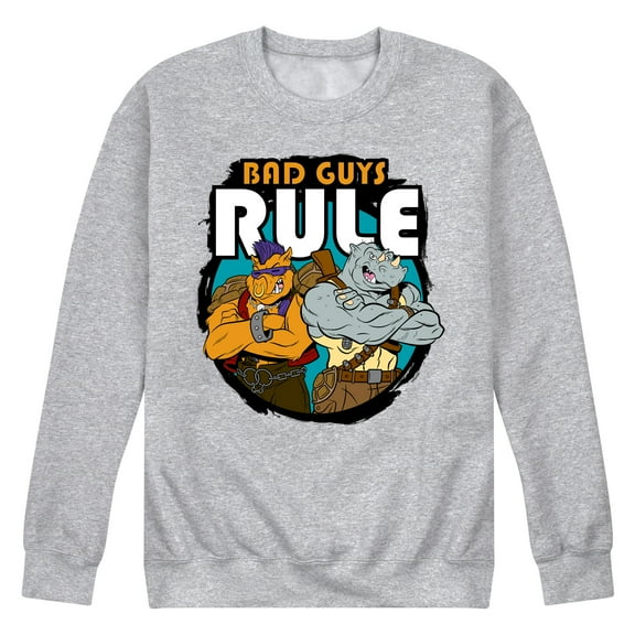 Teenage Mutant Ninja Turtles - Bad Guys Rule - Men's Crew Neck Fleece Pullover