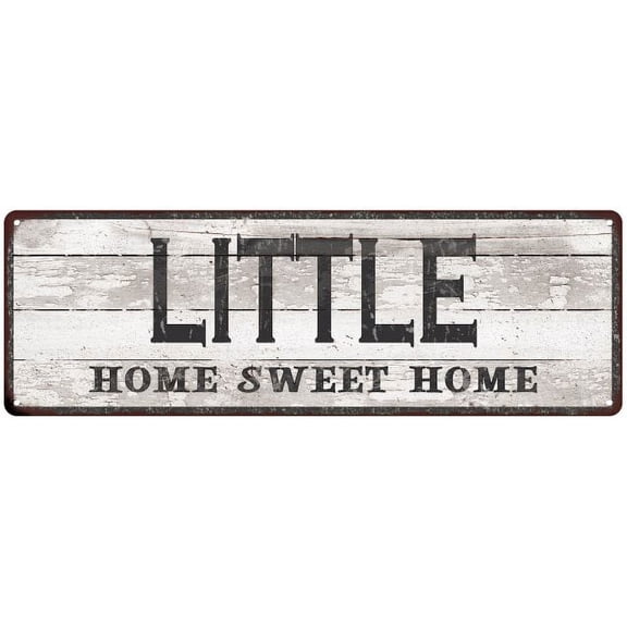 LITTLE Home Sweet Home Country Look 6x18 Metal Sign 106180045444