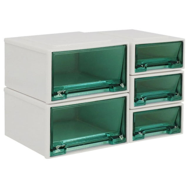 Organizador de casa con ruedas, carrito de exhibición para muebles Blanco y verde