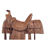 Beautiful Western Leather Roping Ranch Work Horse Saddle 16 Roping Ranch