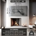 thumbnail image 3 of Mount-It! Pull Down TV Mount, Drop Down Wall Mount with Gas Spring Arm, Height-Adjustable TV Mount for 37-80 Inch TVs, Full Motion Swivel Tilt Bracket for Fireplace, Fits VESA 600x400, Up to 88 lbs, 3 of 11