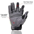 thumbnail image 7 of HANDLANDY Fingerless Work Gloves for Men Utility Padded Half Finger Driving Working Gloves, 7 of 7