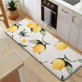 thumbnail image 5 of Yellow Lemon Fruits White Pattern Kitchen Rug Mat,Kitchen Runner Rugs Non Skid Washable,Decorative Kitchen Floor Mats for Kitchen,Sink,Laundry,17"x47.2", 5 of 7