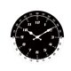 thumbnail image 4 of Reloj de pared moderno, redondo, sencillo, de madera, elegante, silencioso, de 11,69 pulgadas Negro, 4 of 9