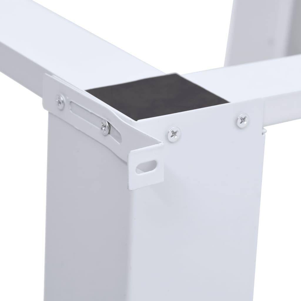 vidaXL Double Washing and Drying Machine Pedestal White
