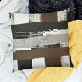 thumbnail image 2 of SHANXI  Abstract Art Brown Grey Black White Reversible Throw Pillow Covers Kids Geometric Pillow Covers Home Decor for Teens Geometry Square Cushion Covers 24x24in, 2 of 5