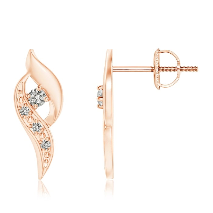 rose gold stud earrings sale
