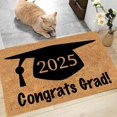 thumbnail image 2 of 2025 Graduation Celebration Doormat Commemorative Academic Themed Floor Mat Decorative Welcome Entrance Rug For Party, 2 of 6