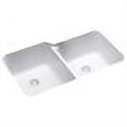 thumbnail image 2 of Undermount Composite 33x21-1/4x8-1/4 0-Hole Double Bowl Kitchen Sink in White, 2 of 2