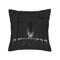 thumbnail image 4 of Set of 2 Square Throw Pillow Covers 18x18in - Elegant Monochrome Ghostly Design for Couch Bed or Car - Perfect for a Spooky, 4 of 8