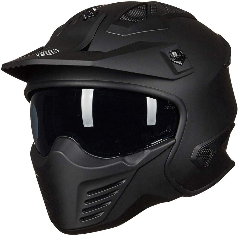 ILM Motorcycle Helmets Open Face 3/4 Half Helmet DOT for ATV Cruiser
