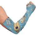 thumbnail image 2 of Space Rockets Arm Sleeves UV Sun Protection Cooling Sleeves Sun Sleeves Unisex Ice Silk Arm Sleeve with Thumb Hole for Running Cycling Driving Outdoor Sports, 2 of 7