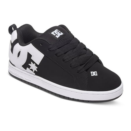 Court Star Leather - DC Men's Court Graffik Fashion Sneakers Black Leather 10 D