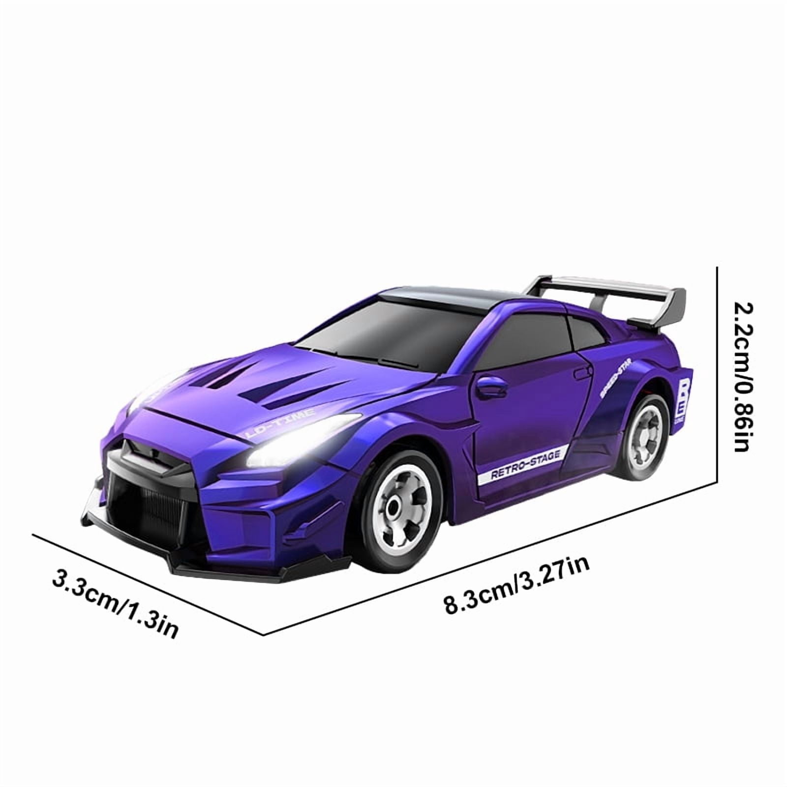 Drift RC Car 1/64 Radio Control Race Car 4WD High Speed Model for Kids Adults Birthday Gifts