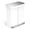 White Steel Lid, variant on simplehuman 58 Liter / 15.3 Gallon Stainless Steel Rectangular Kitchen Step Can Dual Compartment Recycler, Brushed Stainless Steel