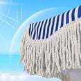 thumbnail image 4 of 6.5FT Portable Garden Umbrella With Fringe Outdoor Market Patio Umbrella Heavy Duty Beach Umbrellas For Sand Tilt Pool Umbrella UPF50+ Sun Protection Table Umbrella Outdoor Patio Boho, 4 of 7
