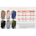 thumbnail image 5 of Langwyqu Spring Fall Women Long Sleeve Crewneck Casual Shirt Tops, 5 of 5