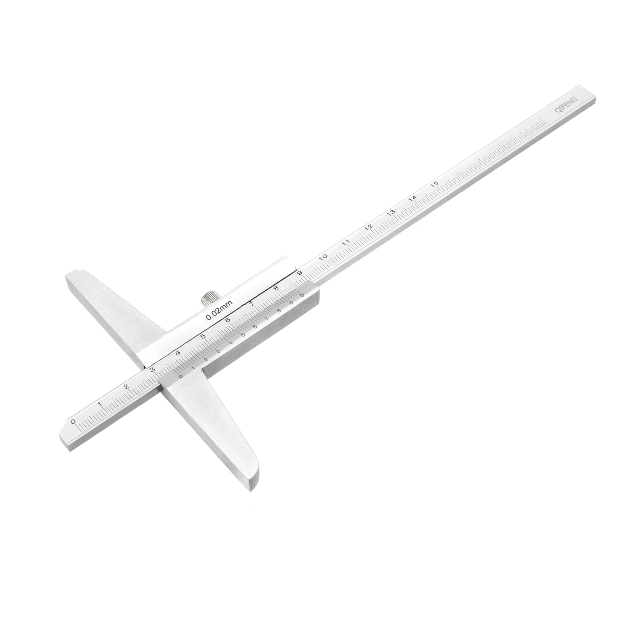 Depth Gauge Vernier Caliper 150mm X 0.02mm Carbon Steel Measuring Toosl