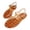 Orange, variant on Jelly Sandals for Women Adjustable Buckle T-Strap Round Toe Slingback Bling Flat Fisherman Sandals Glitter Rain Shoes