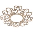 thumbnail image 2 of 38"OD x 14 1/2"ID x 1/4"T Reims Wood Fretwork Pierced Ceiling Medallion, Red Oak, 2 of 3