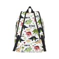thumbnail image 3 of Balery Cute Dinosaurs Vintage Canvas Backpack for Men and Women - Large Capacity, Durable Travel Laptop Bag for School, Work, Hiking, and Outdoor Activities, 3 of 7