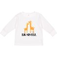 thumbnail image 3 of Inktastic Big Sister Announcement Girls Giraffe Girls Long Sleeve Toddler T-Shirt, 3 of 5