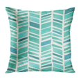 thumbnail image 1 of BOSDECO Watercolor Chevron Geometric Pattern on Abstract Beige Broken Stripes Arrow Bright Color Pillow Case Pillow Cover 20x20 inch, 1 of 1