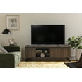 thumbnail image 3 of South Shore Flam TV Stand with Doors for TV up to 60", in Natural Walnut, 3 of 15