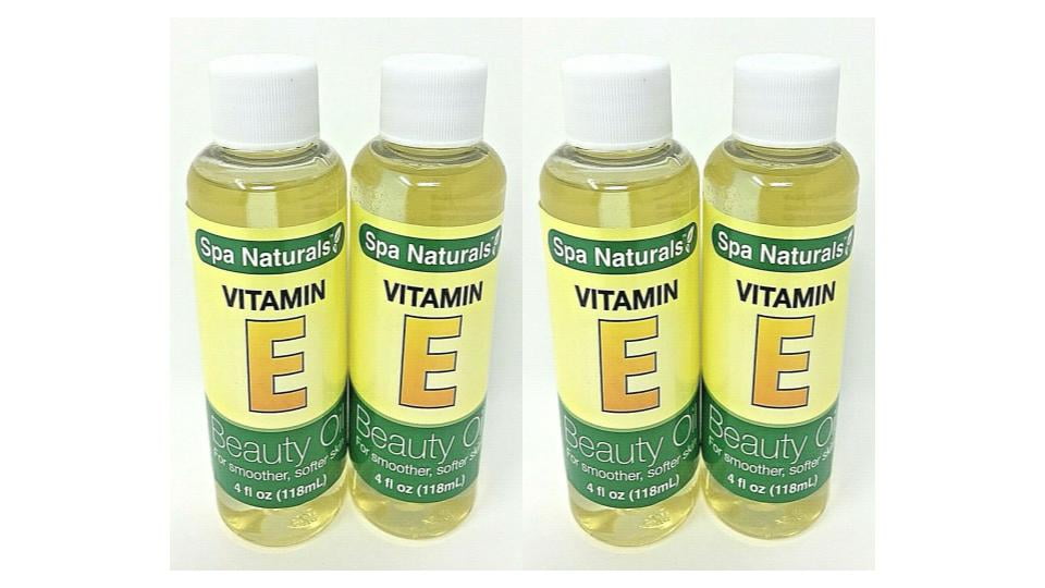 Spa Naturals Vitamin E Beauty Oil For Smoother Softer Skin 4 oz Pack of