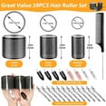 thumbnail image 2 of 39PCS Self Grip Hair Rollers Curlers 3 Sizes Black Hair Roller Hair Roller with 12PCS Duckbill Clips Hair Rollers for Long Medium Short Thick Fine Volume Bangs Hair, 2 of 7