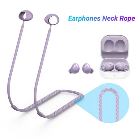 Xinyolin Earphones Neck Rope Skin Affinity Sweat proof Soft Bluetooth compatible Earbuds Anti lost Lanyard for Glaxy Buds 2