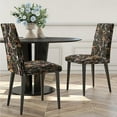 thumbnail image 2 of Black Boho Mushroom Stretchy Parson Chair Slipcovers for Dining Room Vintage Wildflower Botanical Chair seat Cover Chair Protectors for Party Pet Protection Universal Fit Polyester Set of 4, 2 of 6