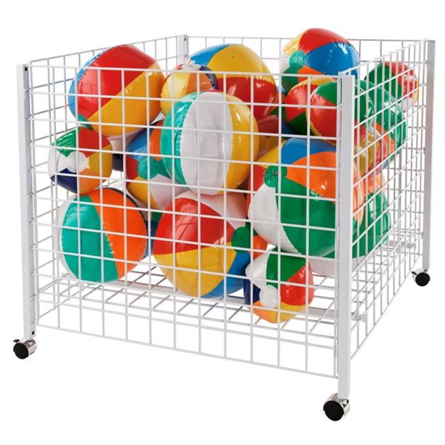 Adjustable Bottom Dump Bins with 2 in. Casters, White