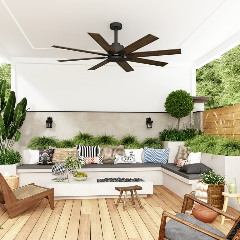FUFU&GAGA 65 inch Ceiling Fan with Lights, Remote, Reverse Airflow