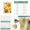 thumbnail image 6 of Sunflower Tie Up Curtains for Windows, Balloon Window Shades, Yellow Floral Elegant Pastoral Flowers Rustic Kitchen Window Treatments Roll Up Curtain for Basement/Nursery 52"x45", 6 of 8