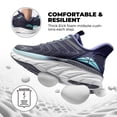 thumbnail image 3 of Zapatillas para correr slip-on para mujer ALLSWIFIT azul talla 9.5, 3 of 8