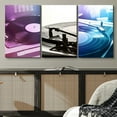 thumbnail image 2 of PixonSign Canvas Print Wall Art Set Purple & Blue Record Players Music Musicians Photography Realism Modern Urban Multicolor Ultra for Living Room, Bedroom, Office - 16"x24"x3, 2 of 5