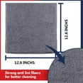 thumbnail image 2 of Microfiber Cleaning Cloth for Kitchen, Household & Car Cleaning, 12packs, Size: 12.6" x 12.6"-High Performance - 1200 Washes, 2 of 7