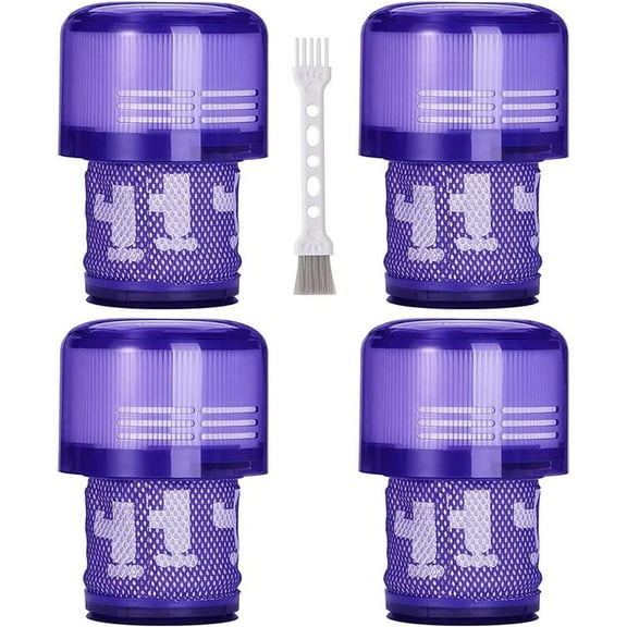 for Dyson V11 Torque Drive Cordless Vacuum Cleaner Replacement Filters Parts, Compatible with Dyson V11 SV14 Animal and V15 Detect Cordless Vacuum Models Filter, Compare to Part No.970013-02 (4 Pack)