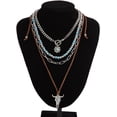 thumbnail image 4 of Western Necklaces Boho Layered Charm Necklace for Women Beaded Choker Ox-head Pendant Necklace Western Jewelry for Women Cowgirl Accessories, 4 of 7