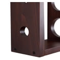 thumbnail image 3 of Wall Mounted Wood Vertical Wine Rack Holder Storage Shelf Organizer for 4 Bottles - Home, Kitchen, Dining Room Bar 4 Bottle Wall Wine Rack/Wine Racks countertop/Solid Wood Wine Rack (Walnut), 3 of 4