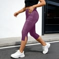 thumbnail image 5 of GUACER Capri Jeans for Women Fashion High Elastic Waisted Button with Fake Pockets Slim Stretchy Denim Capri Pants, 5 of 8