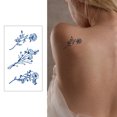 thumbnail image 4 of 4pcs pegatinas de tatuaje tatuajes semipermanentes flor tatuaje pegatina para hombres mujeres FLhrweasw Nuevo, 4 of 9