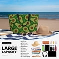 thumbnail image 5 of Balery Big Colorful Avocados Beach Travel Bag - Water-Resistant, Large Capacity Lightweight Tote with 7 Pockets for Women and Men - Perfect for Beach, Pool, Gym, and Travel, 5 of 7