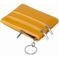 thumbnail image 5 of Women's Genuine Leather Slim Coin Purse Mini Pouch Change Wallet Card Holder with Keychain, 5 of 5