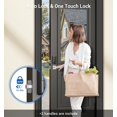thumbnail image 4 of Veise Fingerprint Door Lock Set Keyless Entry Door Lock Front Handle Set Electronic Keypad Deadbolt With Lever Handle 2 Keys Auto-Locking One-Time Codes Easy To Install Satin Nickel, 4 of 4