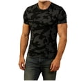 thumbnail image 1 of Hombres Pantalones Cortos Impresos Blusas de Manga Corta Cuello Redondo Suéter Casual Y Top de Moda para Hombres, 1 of 5