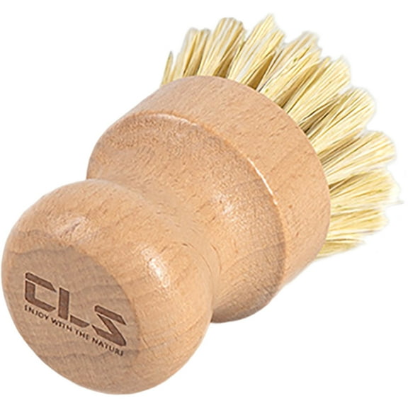Handle Scrub Wood Palm Brush Dish Washing Scrubber Tableware Pot Kitchen Cleaning Scrubbers