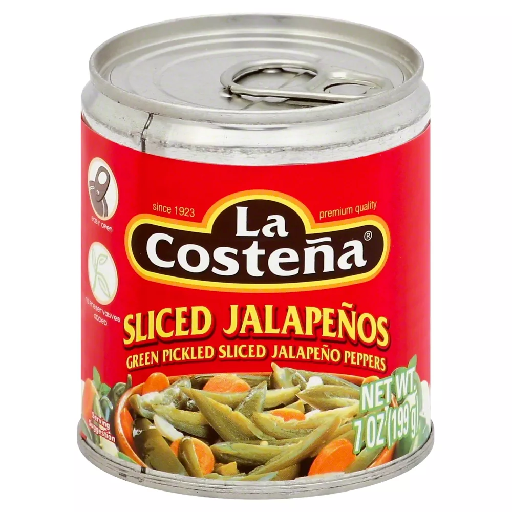 Pack of 24, La Costena Sliced Jalapeños, 7 oz